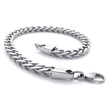 Серебряный F4O4 мужской браслет серебряный цвет браслет из нержавеющей стали и мужской аксессуар хип-хоп вечерние рок браслет ювелирные изделия