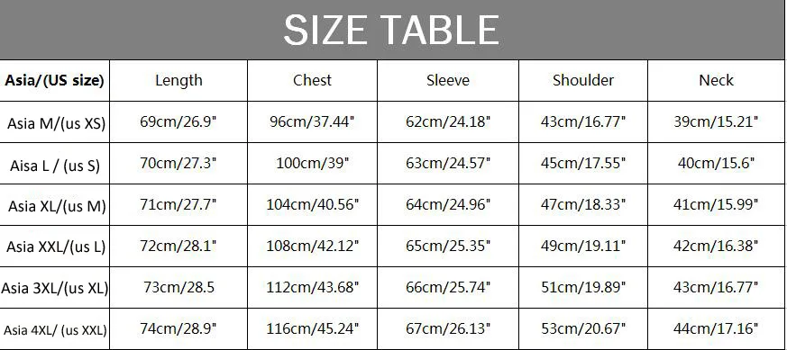 A001SIZE
