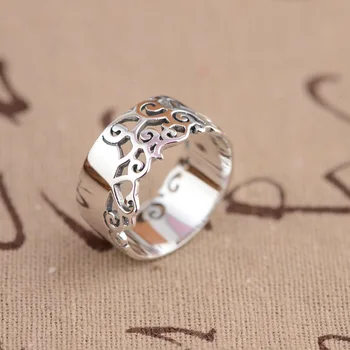 

Deer king S925 silver jewelry wholesale silver hollow flower exquisite exquisite gift new personality