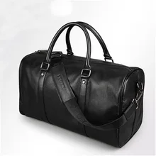 Высококачественная Дорожная сумка из натуральной кожи, большая вместительность, мужские дорожные сумки, багаж на выходные, вещевой чемодан, мужские дорожные сумки