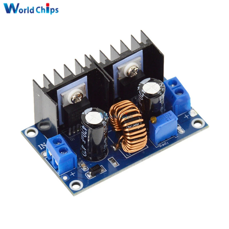 SongHe XH-M404 Step Down Regulator Converter XL4016 Xl4016E1 8A DC 4-36V to 1.25-36V PWM Adjustable Power Supply Buck Module with Voltage Red LED Voltmeter Digital Display SongHe XH-M404 Step Down Regulator Converter XL4016 Xl4016E1 8A DC 4-36V to 1.25-36V PWM Adjustable Power Supply Buck Module with Voltage Red LED Voltmeter Digital Display