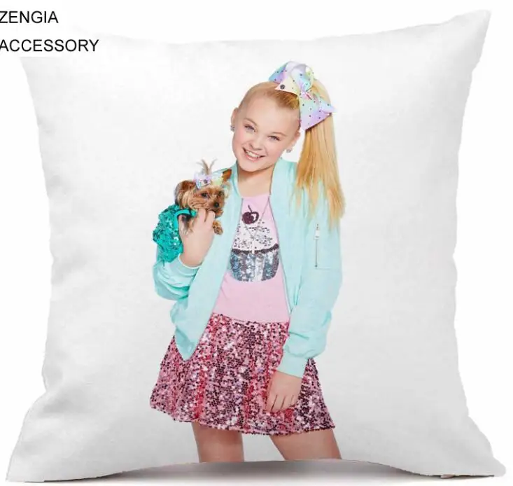 ZENGIA JoJo Siwa Наволочка на подушку размером 45*45, декоративная девочка Подушка Чехол Наволочка из полиэстера для декоративной диванной подушки детские подушки - Цвет: 6