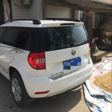 Спойлер для Skoda Yeti 2013 авто украшение в виде хвостового крыла ABS пластик Неокрашенный Грунтовка задний багажник спойлер на крышу