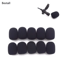 Bestall 10 шт/5 мм Диаметр пенный(мягкий) Микрофон ветровые стекла/настроить поролоновые крышки для 0,5 мм Размер микрофонная капсула