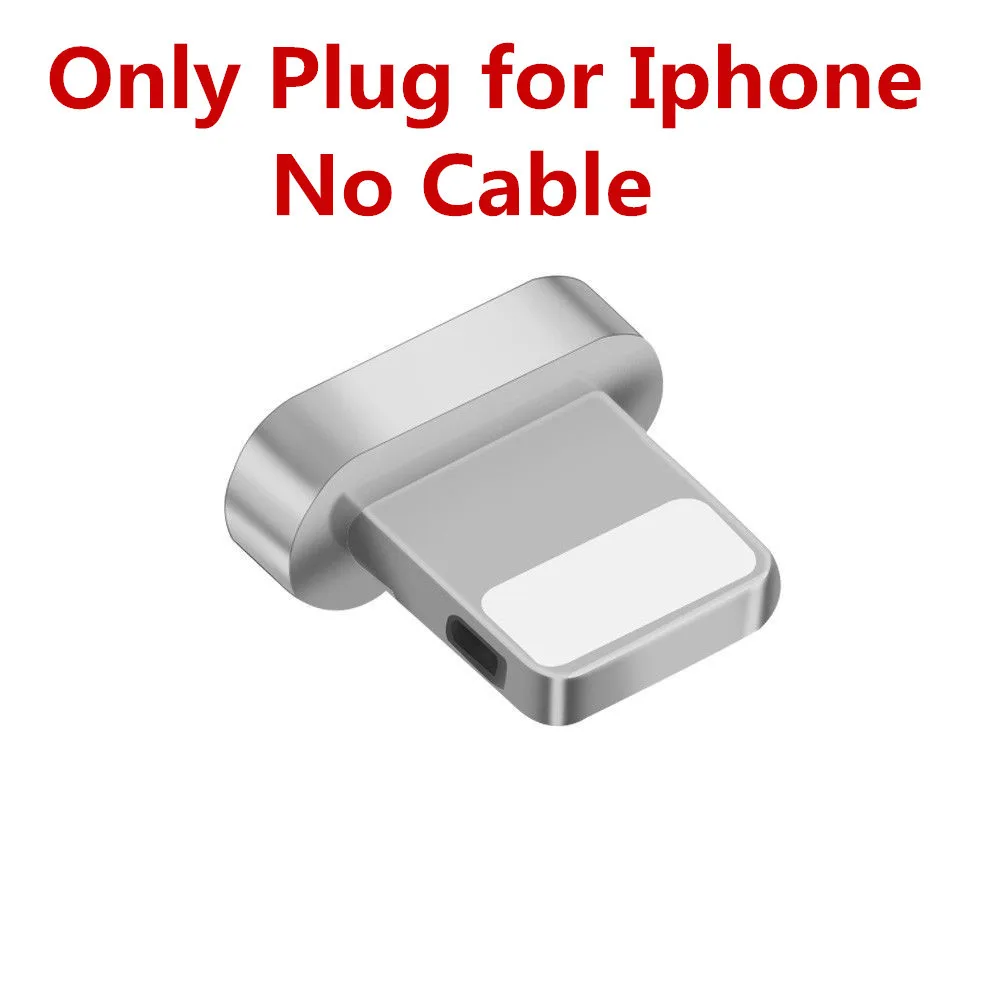 Only plug for iphone Vanniso 3A Магнитный Micro USB кабель для быстрой зарядки usb type C кабель для samsung S9 s8 huawei p20 Xiaomi mi8 mi9 type-C шнур провода - Цвет: Only plug for iphone