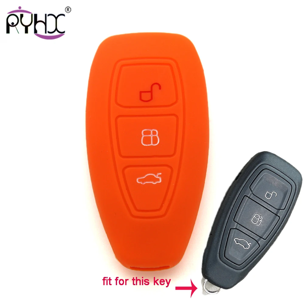 Силиконовый чехол для ключей Крышка Ford Focus 3 MK3 беспроводной видеорегистратор Mondeo