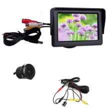 Car Monitor 4.3 Inch HD TFT LCD Screen Colorful Display Anti-glare + Waterproof/Night Vision CMD Reversing Camera