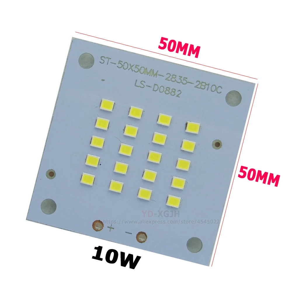 1 шт. 10 Вт 20 30 50 100 150 200 SMD 2835 Светодиодная печатная плата 100% полная мощность