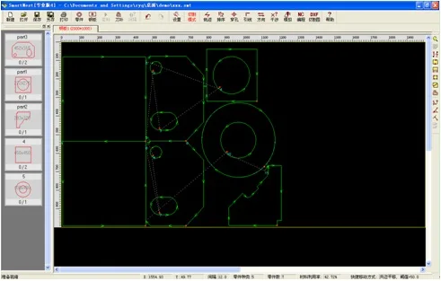 

ENGLISH Language smartnest CNC Plasma Cutting machine nesting software