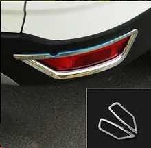 Per Ford Escape Kuga 2017 2018 2019 Chrome Paraurti Posteriore Del Riflettore Della Luce di Nebbia Fendinebbia Coperchio Della Lampada Trim Stampaggio Lunetta