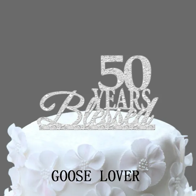 50th birthday cake topper