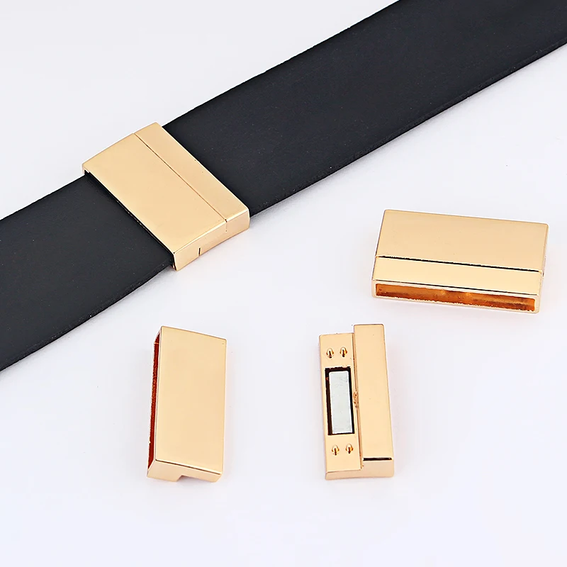 Buy 5sets Gold Color Clasps Fit Flat Leather