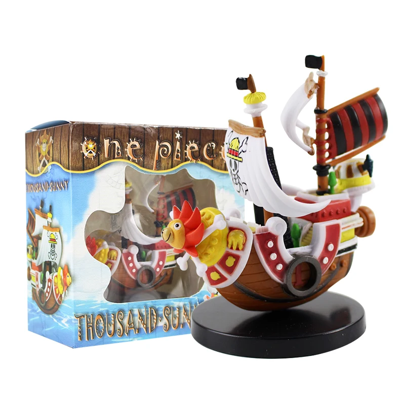 

Anime One Piece Figures Thousand Sunny Pirate Ship of Straw Hat Pirates Boat Model Toys Birthday Gift