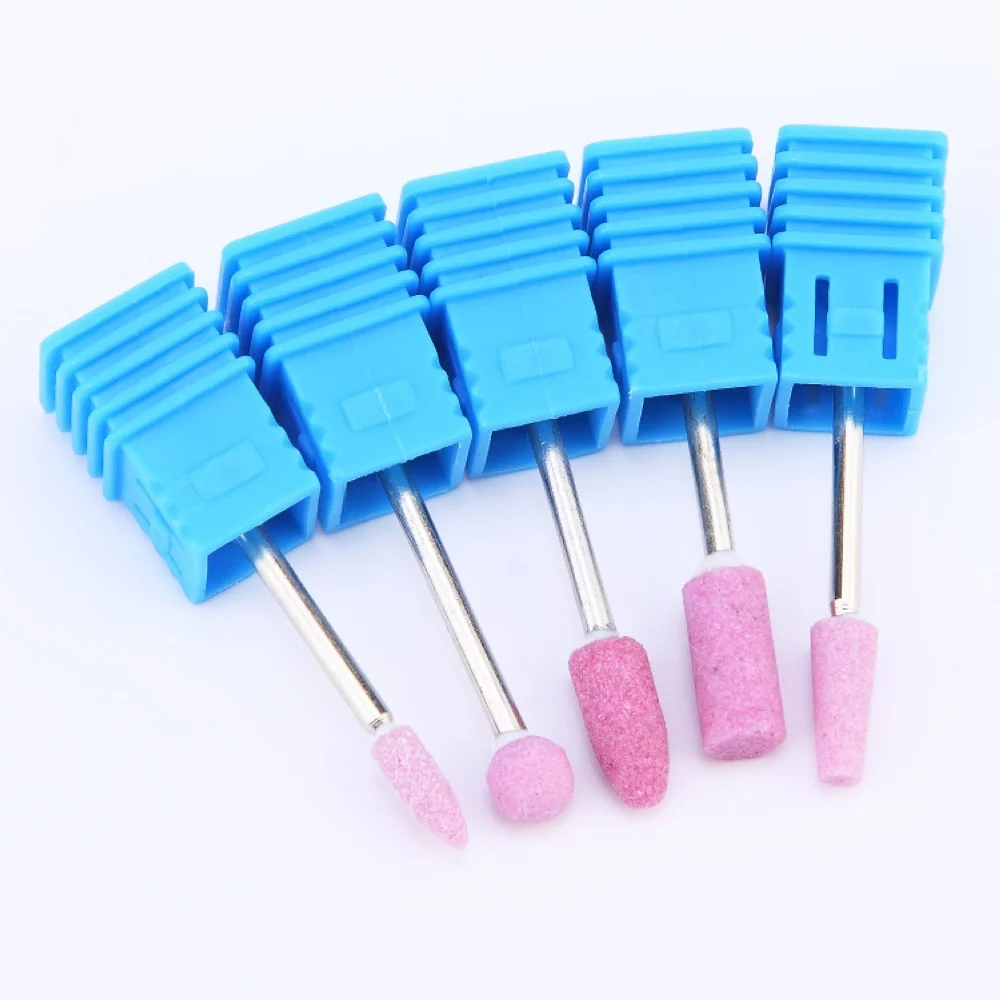 1pc Nail Art Grinding Drill Bits Quartz Bullet Bit Electric Manicure Machine Head Gel Polish Cuticle Removal Blue Mill Tool New | Красота и