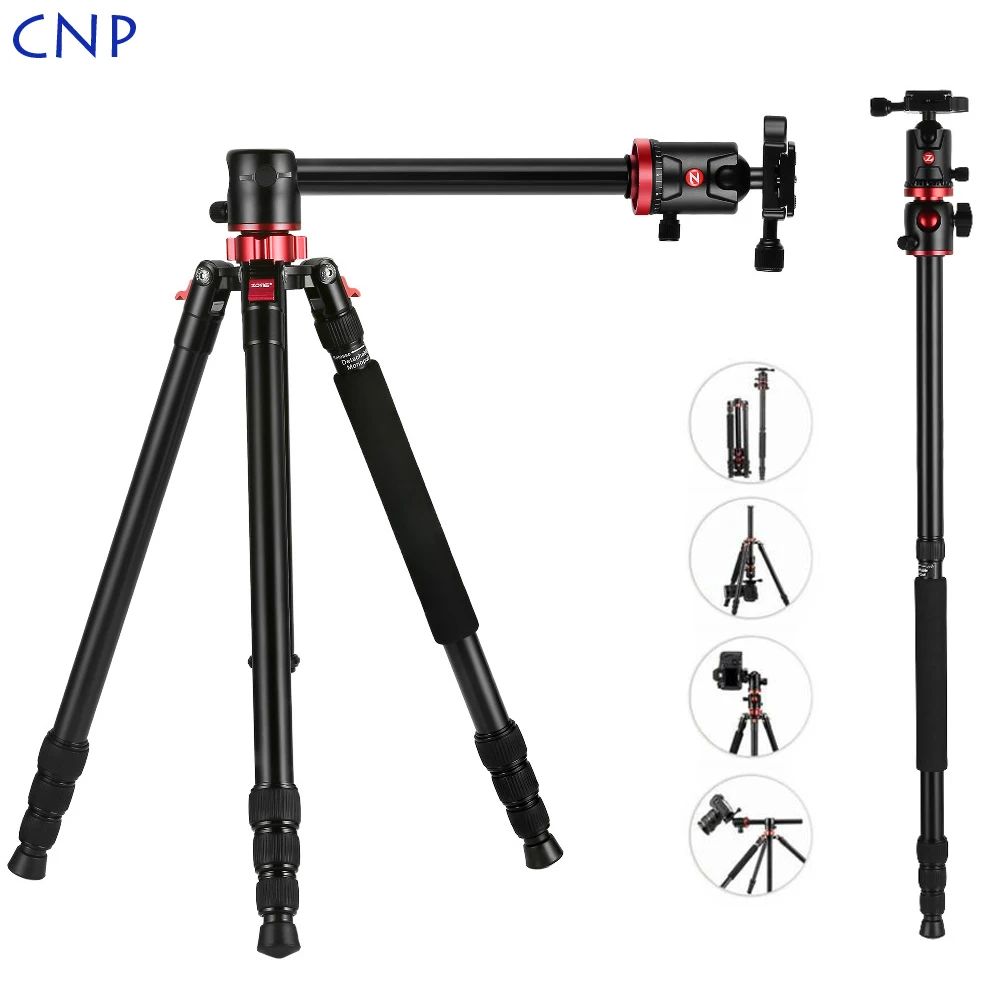 

CNP Zomei M8 Camera Tripod Portable Professional Monopod Horizontal Tripod Stand with Ball Head Quick Release Plate for Camera