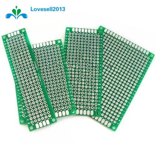 20pcs 5x7 4x6 3x7 2x8 cm double Side Copper prototype pcb Universal Board for Arduino | Электроника