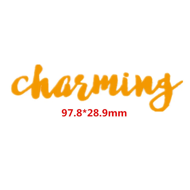 

Charming Words Metal Cutting Dies DIY Scrapbooking Embossing Paper Cards Making Crafts Supplies New 2019 Diecut