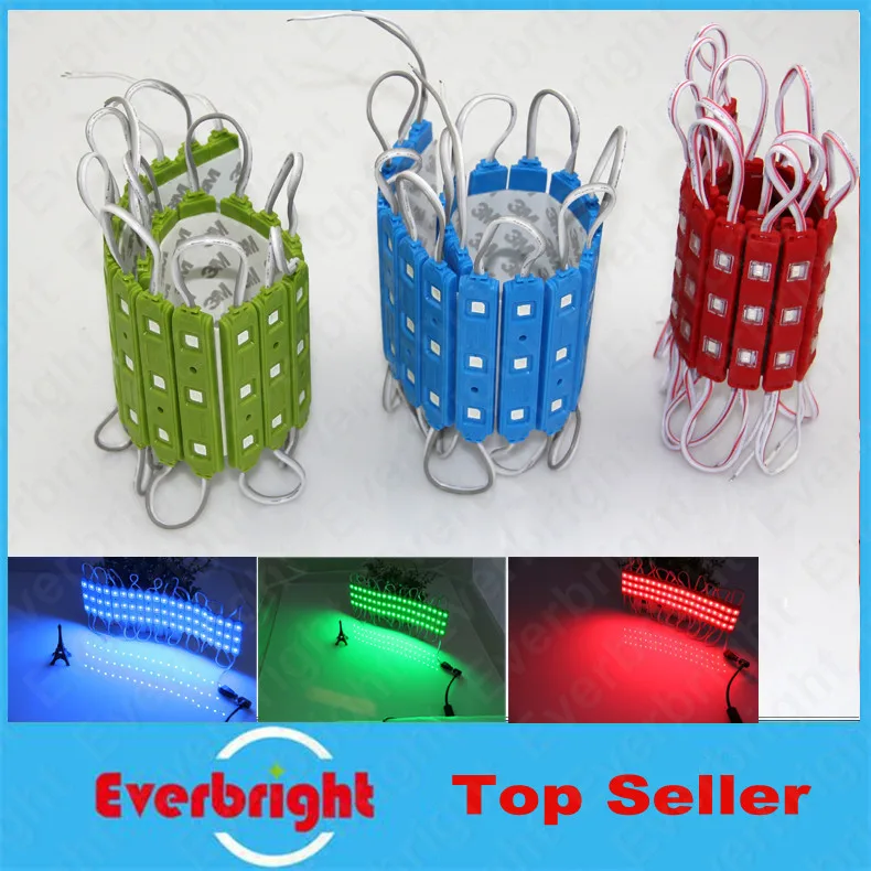 

1000 pcs/lot New Arrival injection molding 5050 Red LED Module 3 LEDS Light Waterproof LED Channel Letter White Warm White