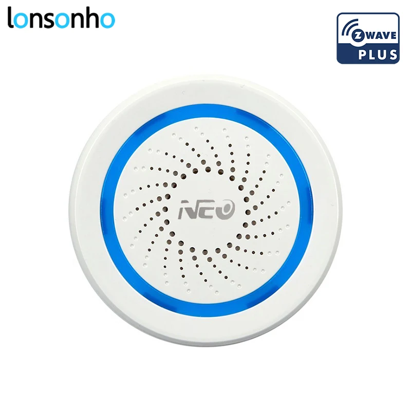 

Lonsonho 2018 Z-wave Plus Wireless USB Siren Alarm Sensor Alarm System Remote Control Smart Home Automation Modules