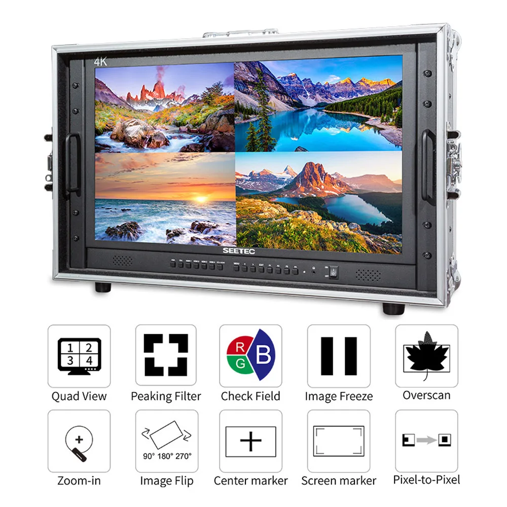 Монитор SEETEC 4k238 9hsd sch co встроенный конвертер SDI HDMI Cross Ultra HD 3840x2160 IPS
