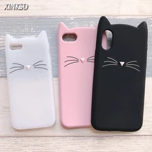 For iPhone 7 Case 3D Cute Cartoon Animal Beard Cat Ear Capinha Cases For iPhone 5S