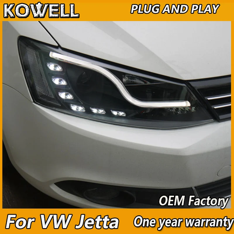 Стайлинг автомобиля KOWELL или фары VW JETTA MK6 светодиодсветодиодный 2011 2017 ангельские