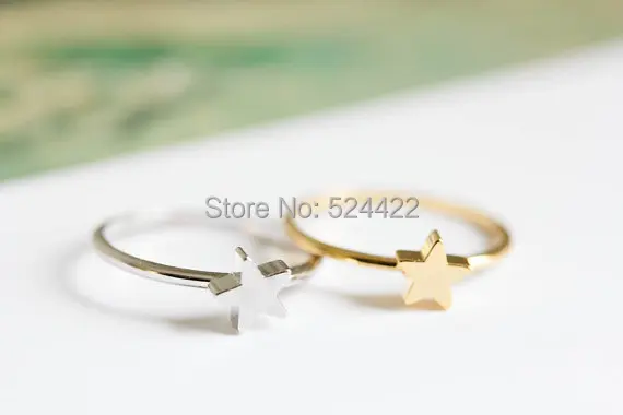 Minimo 1 pz stella midi knuckle anelli di forma di stella anelli di barretta oro Minimo 1 pz stella midi knuckle anelli di forma di stella anelli di barretta oro