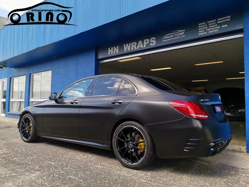 Black Satin Ceramics Vinyl Film Wrap-2