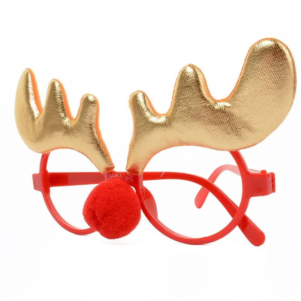 Рождественские украшения для новогодних очков подарки для детей олень Санта Клауса Rabit Рождественский драйвер - Название цвета: Золотой