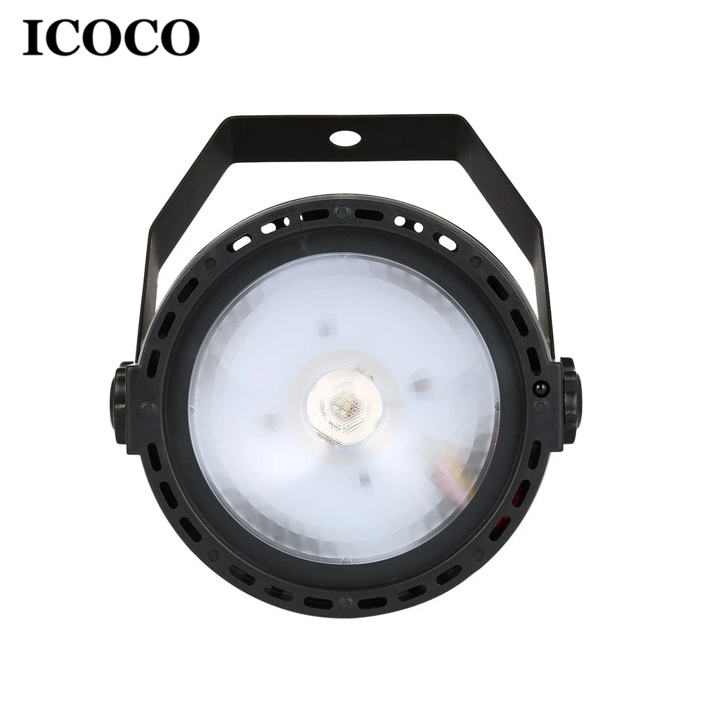 

ICOCO 15W LED Stage Lights Lights Mini Remote Control Lighting Special Effects Sound Control Flash Lamp for Bar KTV Ballroom