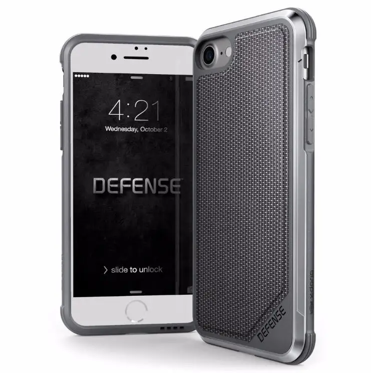 X-doria Defense Lux чехол для Apple iPhone 7 и 8 Plus военный класс падение протестирован, ТПУ и алюминий Премиум Защитный чехол