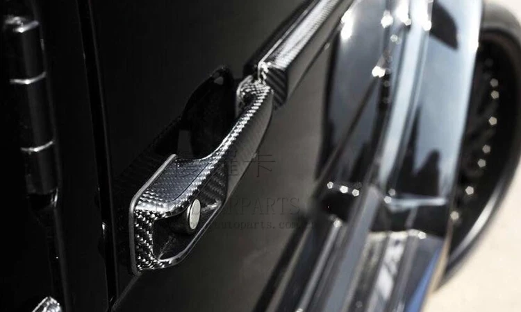 W463 door handle cover carbon fiber material 5pcs 6