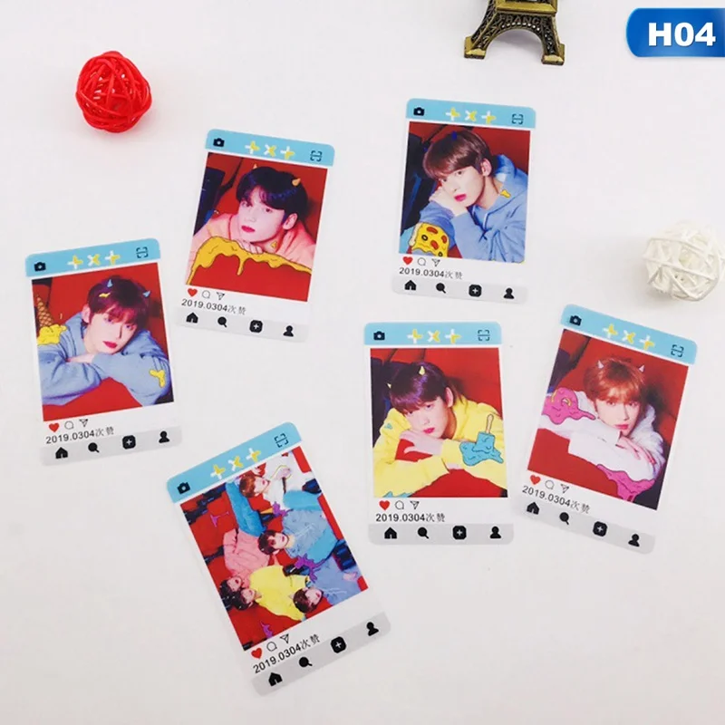 Kpop TXT Photo Stikcy Card tomorning X Together Dream Chapter Star Photo Card sticker DIY Crystal Card sticker