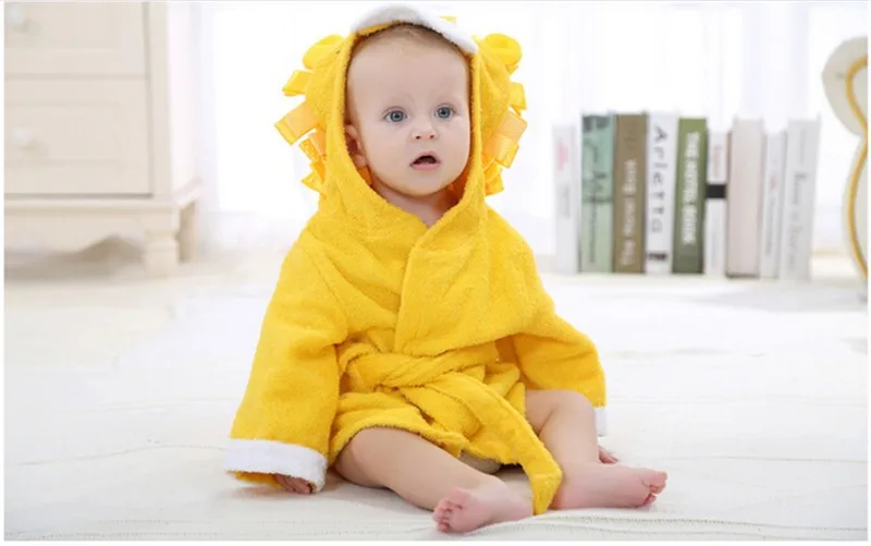 Estação de Moda do Miúdo com Capuz Animal do Bebê Roupão de Toalha Crianças dos Desenhos Animados do Miúdo Toalhas de Praia Modelagem Roupão Infantil Spa 0-12month 10 ESTAÇÃO de Moda DO MIÚDO Com Capuz