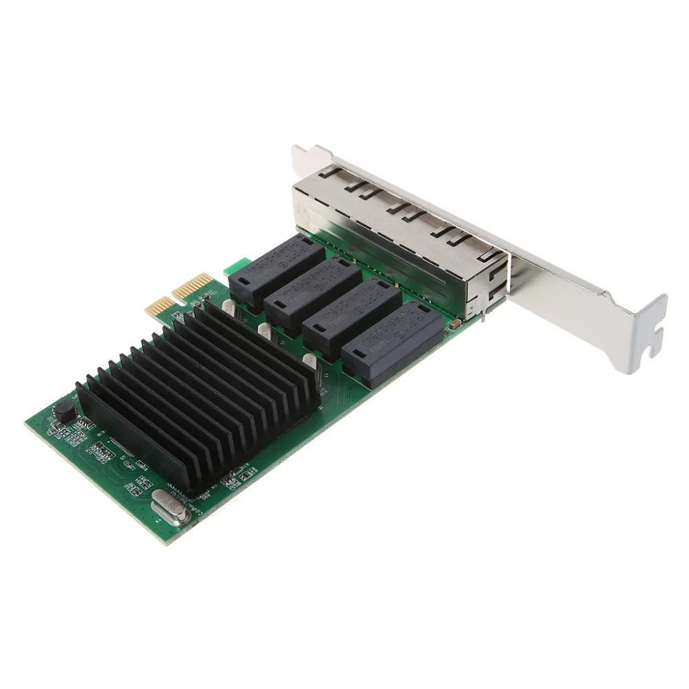 PCI-E x4 Gigabit Ethernet адаптер плата сетевого контроллера ПК Чип RTL8111H-T4