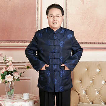 

Shanghai Story Top Quality Vintage Chinese top Chinese Traditional Clothing for Men Male Spring Jacket kung fu Top for man