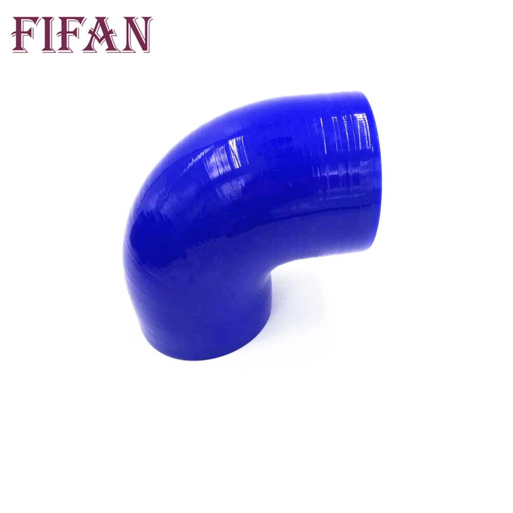 

FIFAN 90 degrees 38 45 51 57 63 70 76 83 89MM Silicone Hose Elbow Rubber Joiner Bend Tube for Intercooler Cold Air Intake Hose