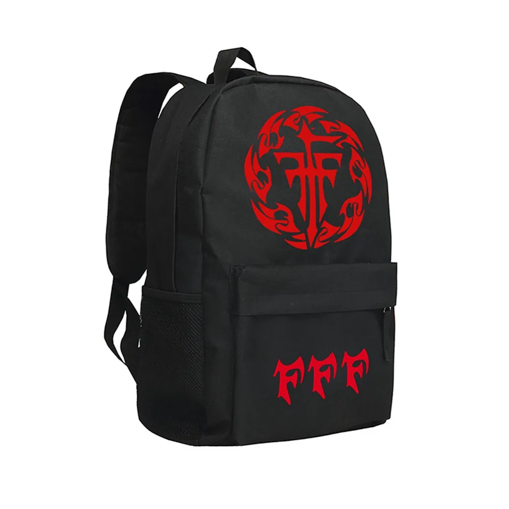 

Zshop Cool Teenage Boys Backpack FFF School Bag Follow Foolish Fukanzenna Ketsumatsu Backpacks Children Bookbag