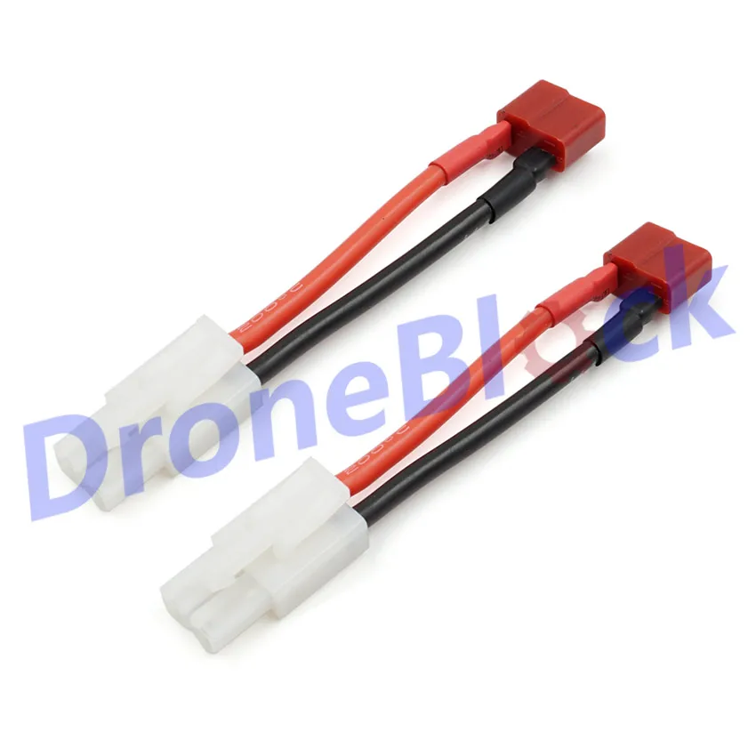 

3 PCS Female Dean T Plug to Big Male Tamiya Connector Adapter Convertor RC Cable 14AWG Lipo Battery Charging Cable for RC Car