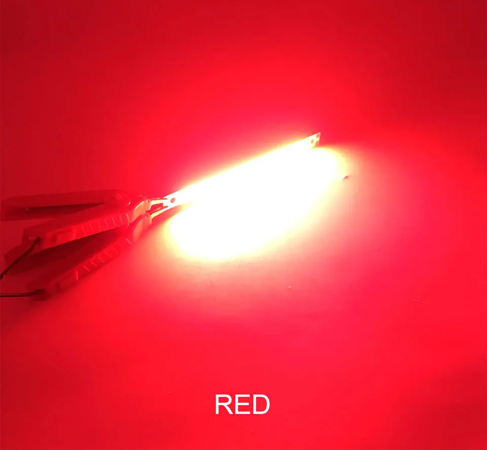 120mm 4.72in LED Bar Light Strip COB Bulb 12V 7W 10W LED Lamp Green Blue Red White Emitting Colors 12010mm COB Chip (17)