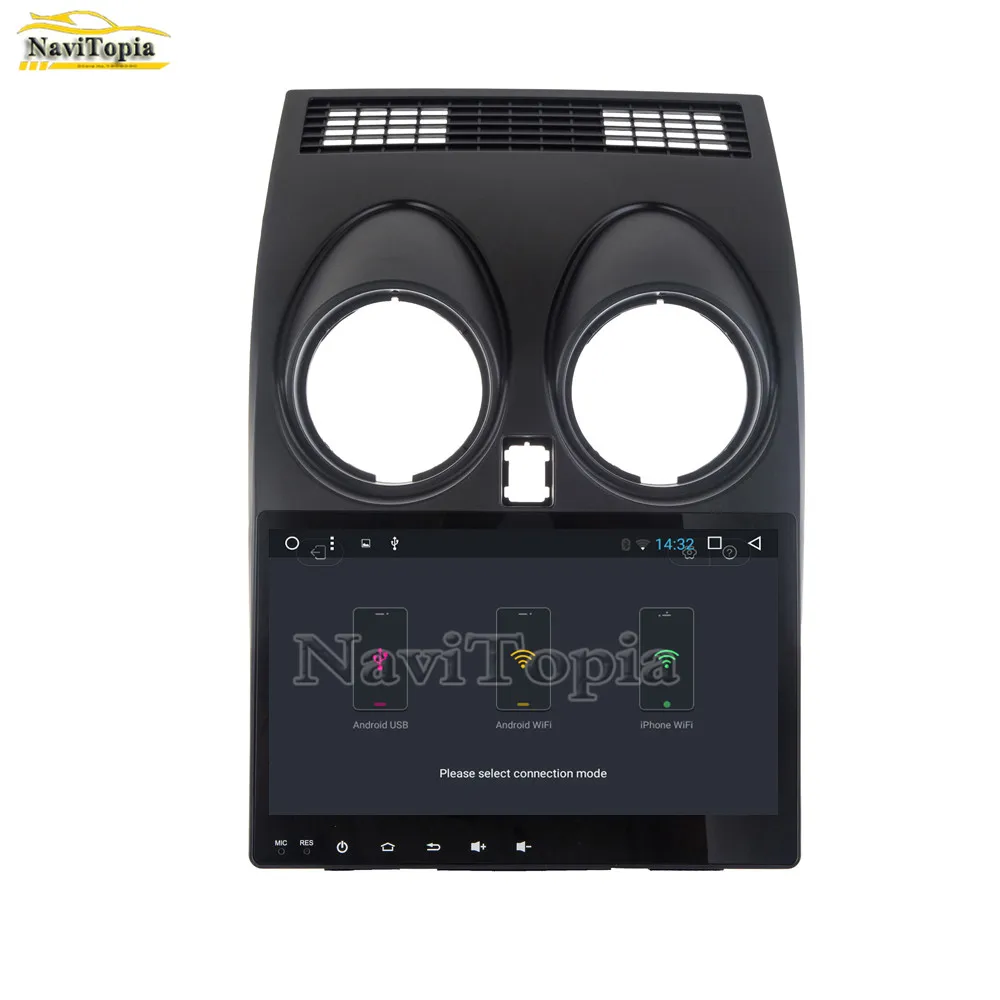 Top NAVITOPIA T8 Octa Core Android 8.1 Car DVD GPS Navigation for Nissan Qashqai 2007 2008 2009 2010 2011 2012 2013 Car PC Radio 10