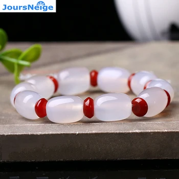 

JoursNeige Natural White Crystal Manual Polished Bracelets Lucky for Women Men Women Single lap Simple Bracelet Jewelry