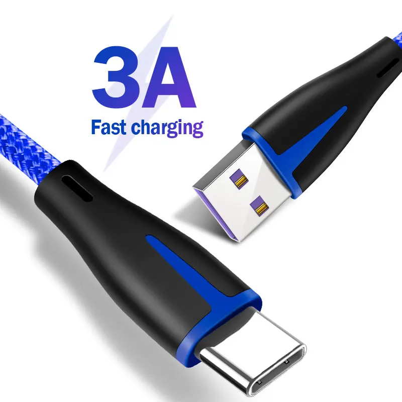 

Moopok 3.0A USB Type C Cable For Samsung S10 Huawei P30 Pro Type-C Phone Data Cord Redmi Note 7 Pro Fast Charging Type C Cable