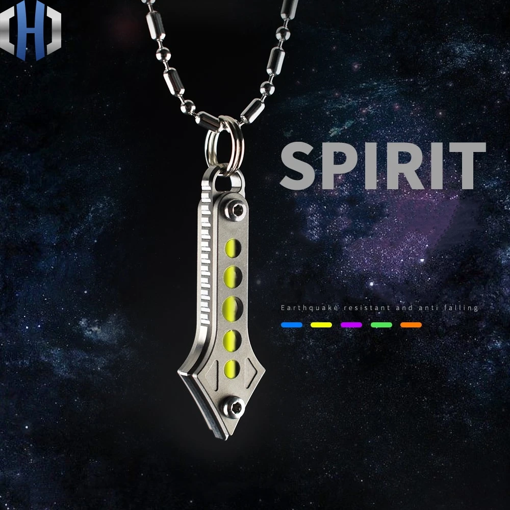 

Titanium Self-luminous EDC Tritium Tube Pendant Fluorescent Night Light Clothes Hanging Chain Mobile Phone Key Pendant