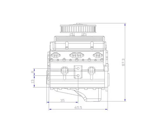 Trail Finder 2 R4 трансмиссия и V8 двигатель в сборе RC4DW TF2 может для 1/10 D90 D110 Rock Crarwler грузовик TRX4 рама SCX10 осевая