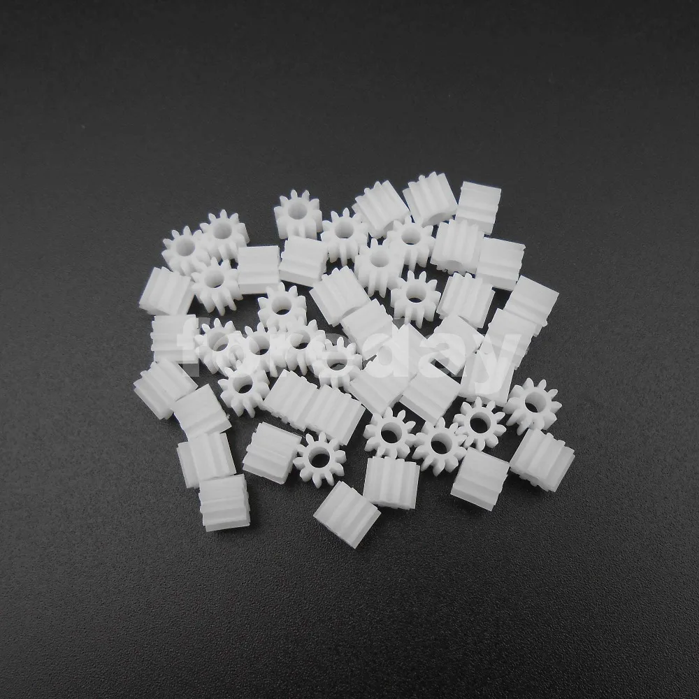 50PCS X NEW Plastic Spur Gear (102.5A) 0.5 Modulus Aperture 2.5mm Tight DIY T=10 Gears 0.5M 10T Height 5MM 50PCS/LOT * FD157X50
