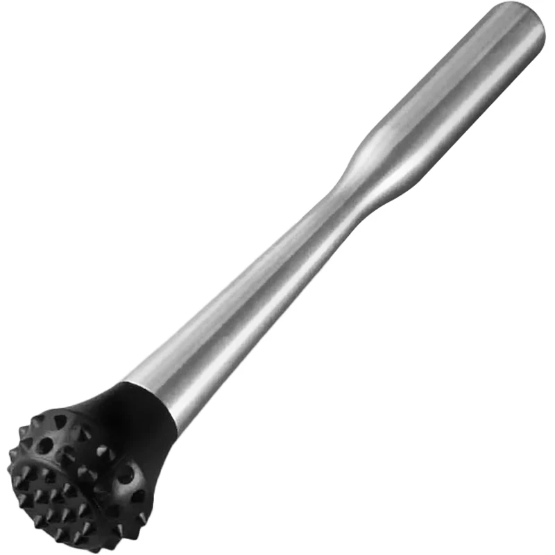 

Professional Drink Muddler - Ideal Bartender Tool for Old Fashioned & Mojitos Muddler Stainless Steel w/Hedgehog head