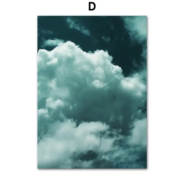 Feuille De Fougere Verte Marbre Nuage Citations Affiches Nordiques Et Impressions Mur Art Toile Peinture Plante Mur Photos Pour Salon Decor Peinture Et Calligraphie Aliexpress