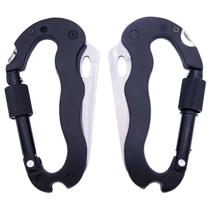 Multi-tool with Folding Pocket Knife - Camping, Hiking Multi-tool hook Carabiners & Quickdraws for Camping & Hiking #3j#F (4)