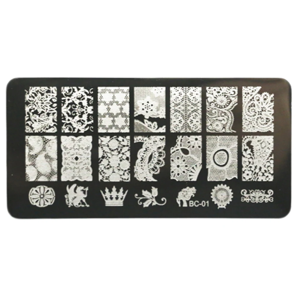 High Quality Leaf Nail Plate Nail Art Stamp Printing Plate Polish